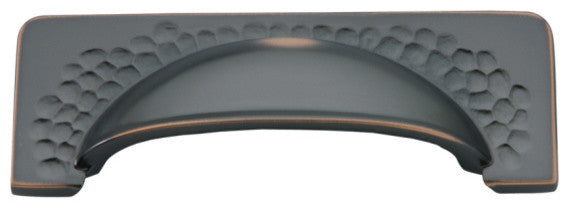 Belwith Hickory 96mm Craftsman Oil-Rubbed Bronze Cabinet Cup Pull P2174-OBH