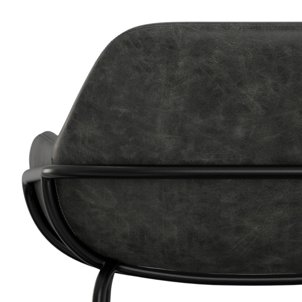 Mira Bar Stool, Distressed Slate Gray