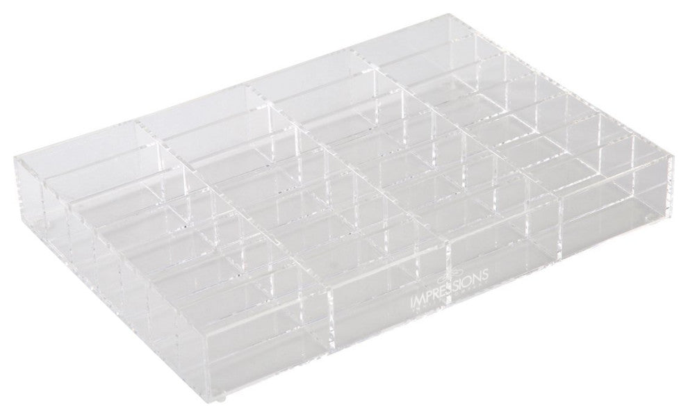 Alexa Acrylic Organizer Singles, Compact Powder, 28 Slots, Wide