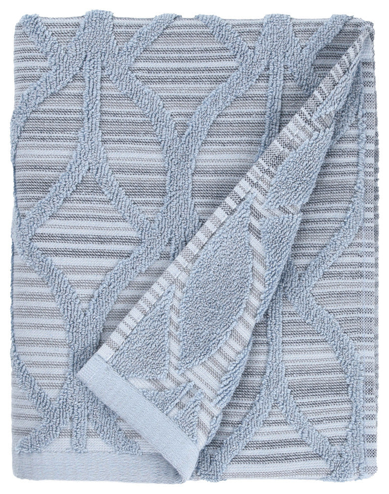 Linum Home Textiles 100% Turkish Cotton Alev Jacquard Bath & Hand Towel Set