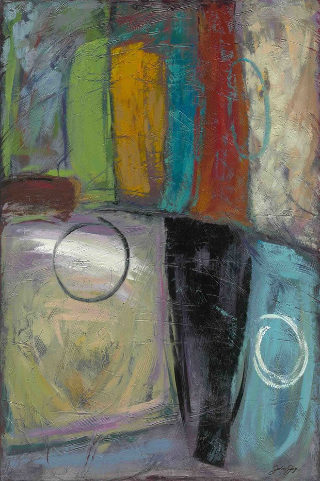 "Cool Jazz One" Painting Print on Wrapped Canvas by Julie Joy