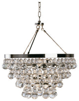 Robert Abbey S1000 Four Light Chandelier Bling Polished Nickel