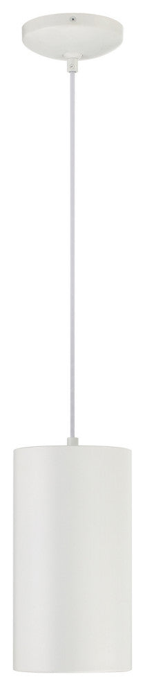 Matte White LED Pendant from the Pilson XL Collection