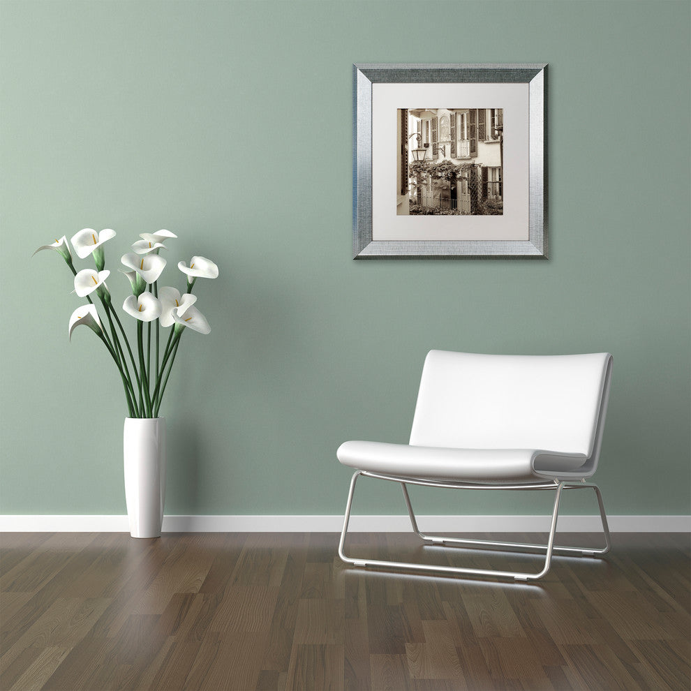 Alan Blaustein ''Bellagio I'' Art, Silver Frame, White Mat, 11x11
