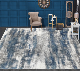 Noori Rug Shag Madison Blue/Grey Rug