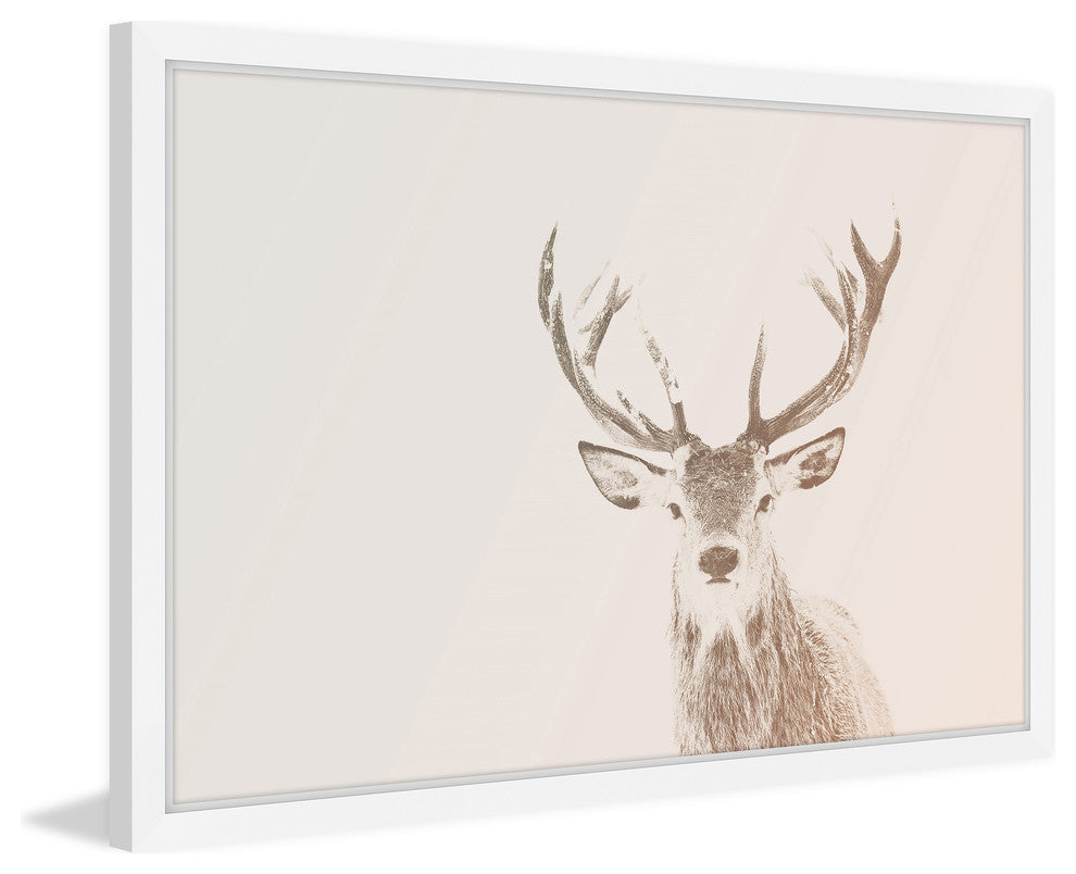 Marmont Hill, "Buck Stare 2" Framed Painting Print, 24x16