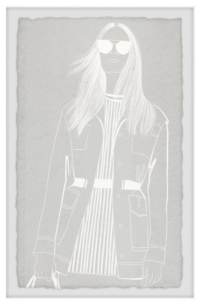 "Hippie Thoughts" Framed Painting Print, 24x36