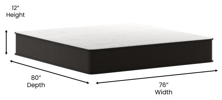 Dream 12 Inch Hybrid Mattress in a Box - -King