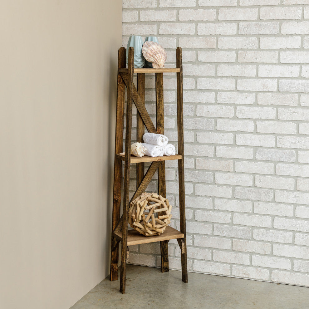 Tulip Reclaimed Finish 3 Tiered Shelf