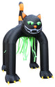 Halloween Inflatable Gaint Black Cat Archway Yard Decoration, 13' Tall