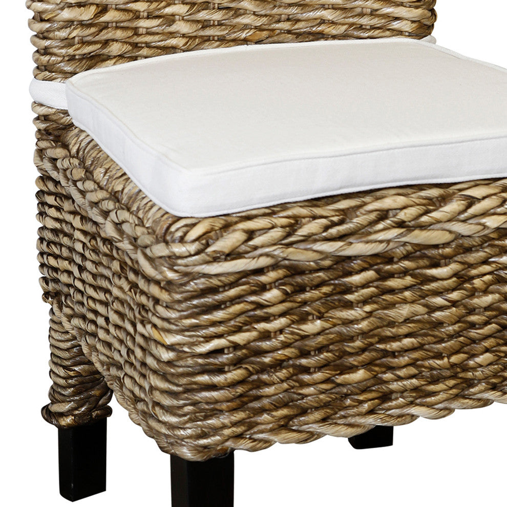 Reagan Dining Chair Espresso Wood Cream Pad
