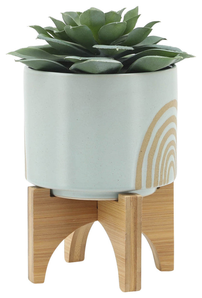 2-Piece Set Arch Planter With Stand, Mint