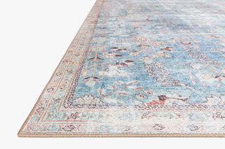 Durable Printed Wynter Area Rug by Loloi, Teal/Multi, 2'-3" X 3'-9"