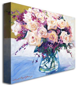'Roses in Glass' Canvas Art by David Lloyd Glover