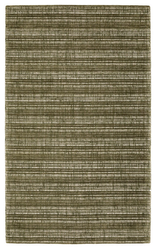 Cayden Textural Stripe Wool Blend Green/ Ivory Hand-tufted Rug 10' x 13'