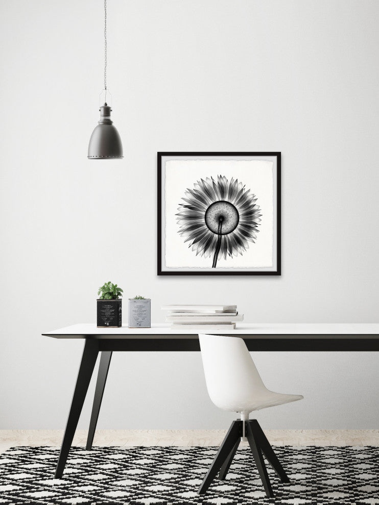 "Sunflower Petals" Framed Painting Print, 24x24