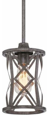 Millennium Lighting Lakewood Mini-Pendant, Antique Silver