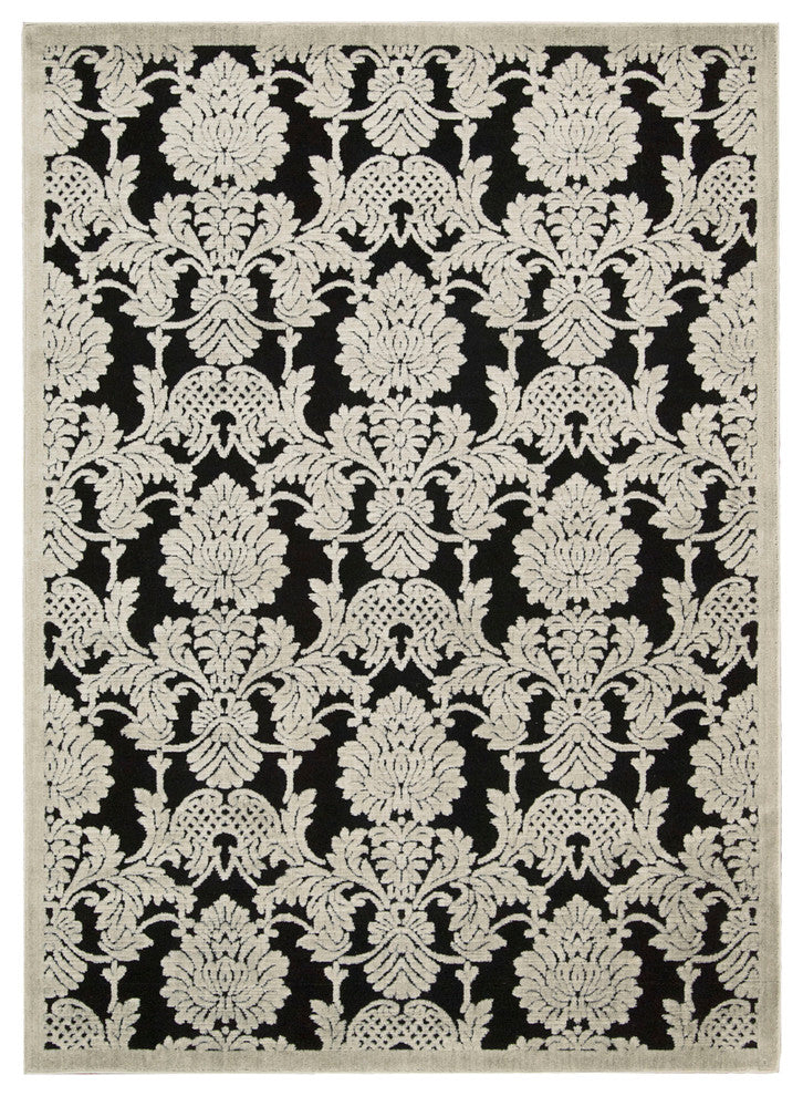 Nourison GRAPHIC ILLUSIONS 145 BLACK RUG