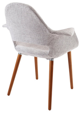Modern Light Gray Aegis Dining Armchair