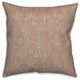 Dusty Rose Leaf Pattern 18x18 Spun Poly Pillow