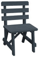 Traditional Cedar Backed Bench, Charcoal Stain, 2 Foot
