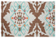 Bombay Medallion Spring Chenille Rug, Light Blue, 4'x6'