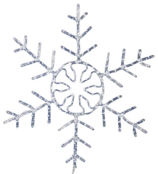 Vickerman 48" LED 320Lt PureWht Forked Snowflake