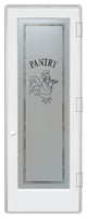 Pantry Door - Rooster Chef - Primed - 30" x 84" - Knob on Left - Push Open