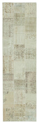 Rug N Carpet - Hand-Knotted Oriental 2' 9" x 9' 10" Small Patchwork Runner Rug