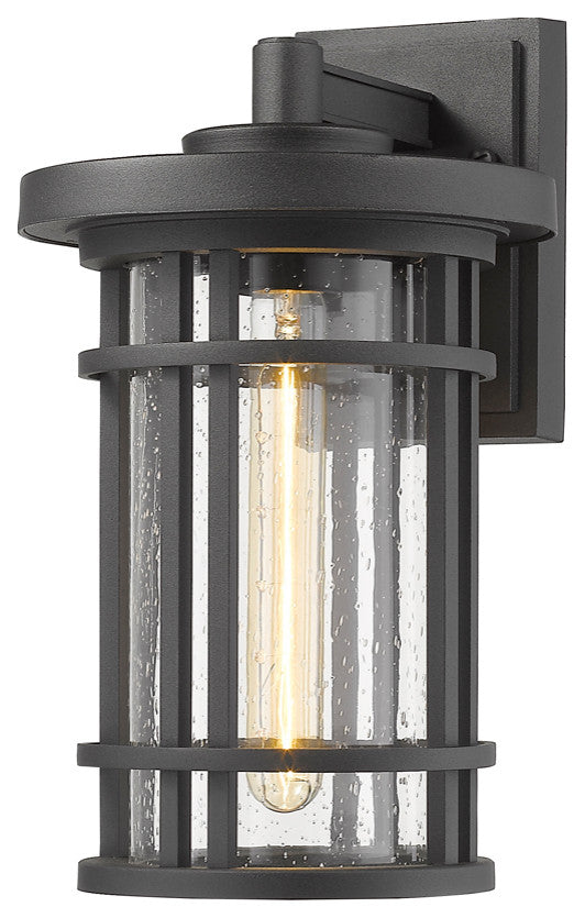 Jordan 1 Light Outdoor Wall Sconce in Black
