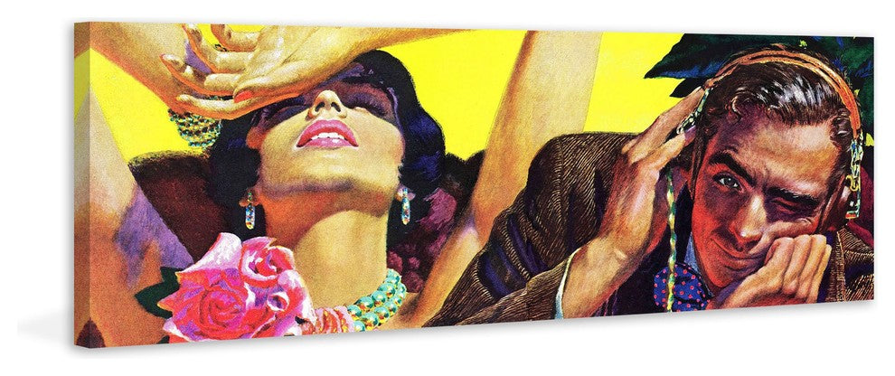 "The Prying Professor" Painting Print on Canvas by Edwin Georgi