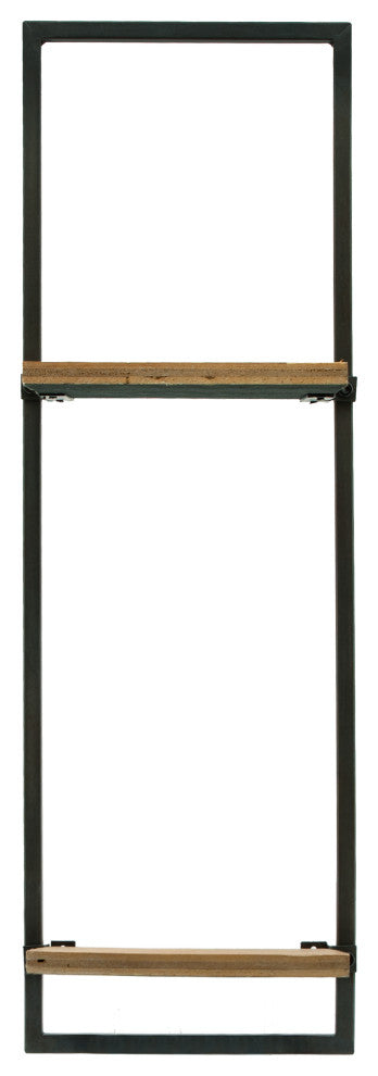 Sagebrook Home Wood/Metal Wall Shelves Organizer, Set of 5