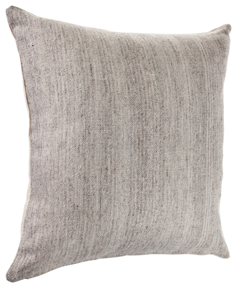 Distressed Gray Blend Throw Pillow
