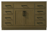 Home Living 54" Single Bathroom Vanity, Chestnut Brown