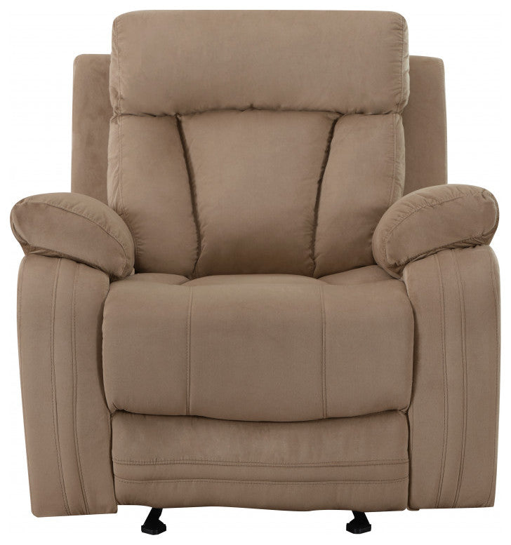 40" Modern Beige Fabric Chair