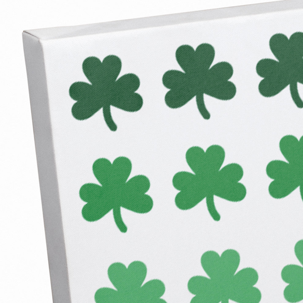 St. Patrick Shamrocks 11x14 Canvas Wall Art