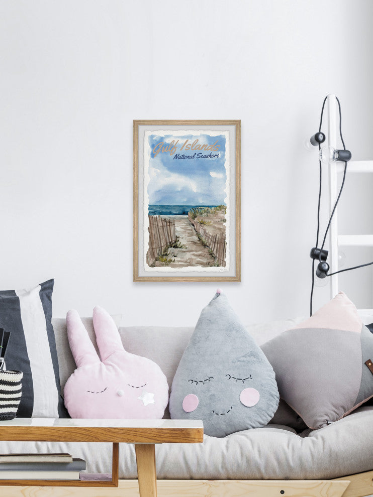 "Gulf Islands" Framed Painting Print, 16x24