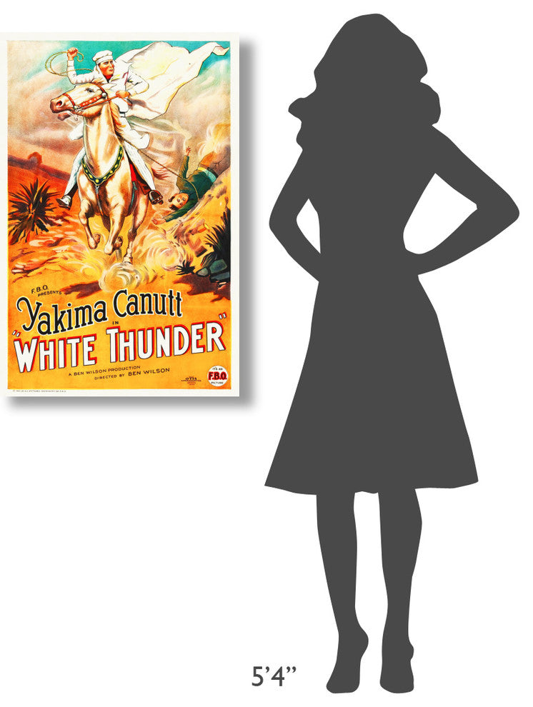 "White Thunder" Stretched Canvas Giclee by Hollywood Photo Archive, 24x36"