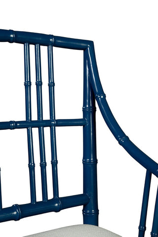 Riley Mahogany Dining Chair, Blue