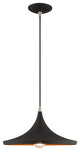 Livex Lighting Black 1-Light Mini Pendant