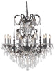 Elegant Athena Fixture, Dark Bronze Finish With Spectra Swarovski Crystal