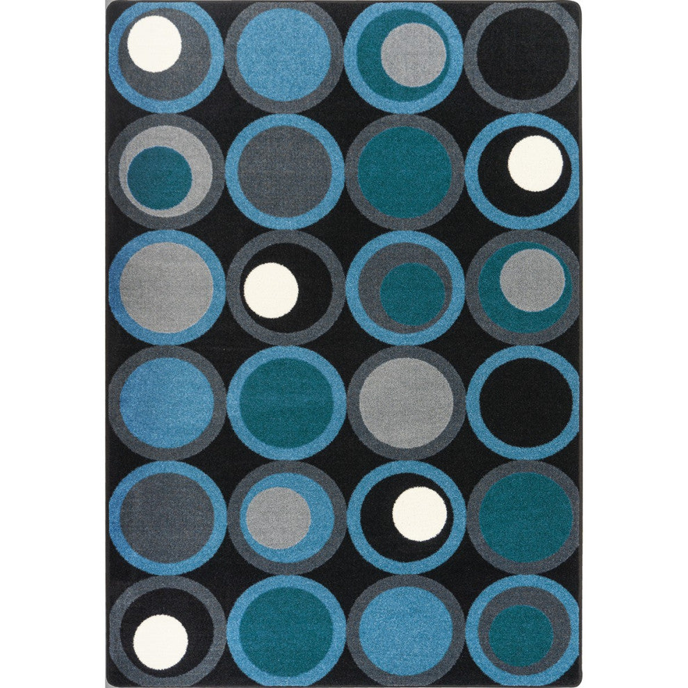 Circle Back 7'8" X 10'9" Area Rug, Color Sapphire