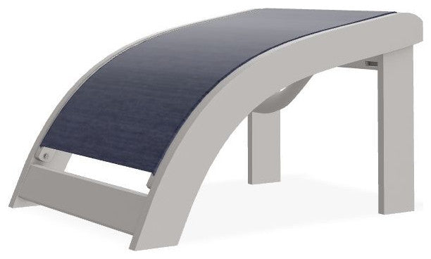 Adirondack Sling Outdoor Ottoman, Collect Indigo/Warm Gray