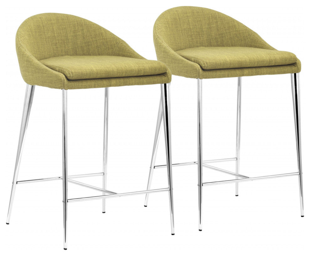 Reykjavik Counter Chair, Set of 2 Pea Green