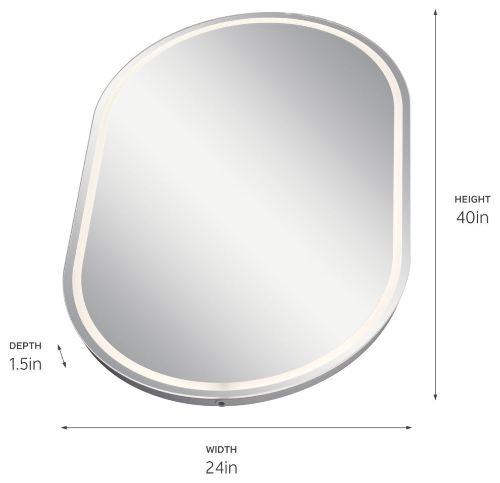 Menillo White Menillo LED Mirror