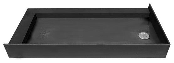 Tile Redi 3460LDR-PVC 34"x60" Double Curb Shower Pan With Left PVC Drain