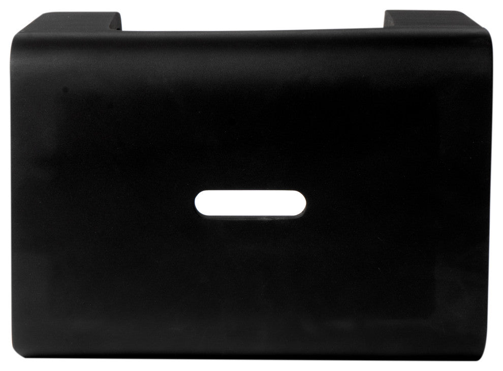 Alfi Brand Black Matte Solid Surface Resin Bathroom / Shower Stool