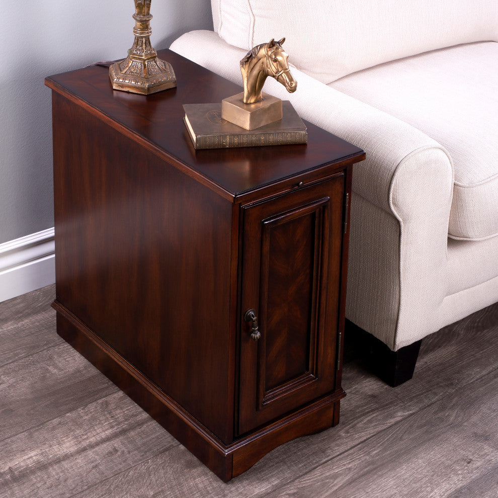 Butler Harling Chairside Chest, Dark Brown