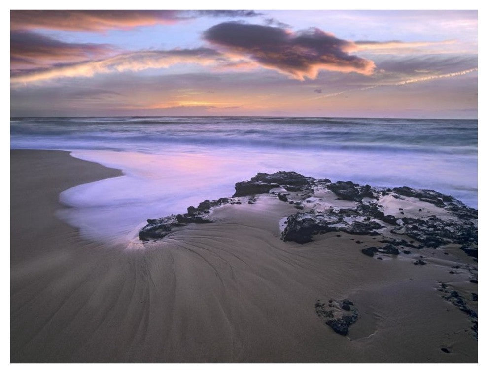 "Sandy beach, Oahu, Hawaii" Digital Paper Print by Tim Fitzharris, 42"x32"