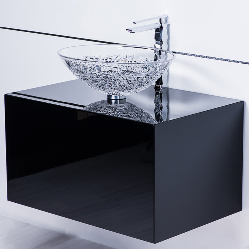 Dora Lacquered Vanity, Black, 30"